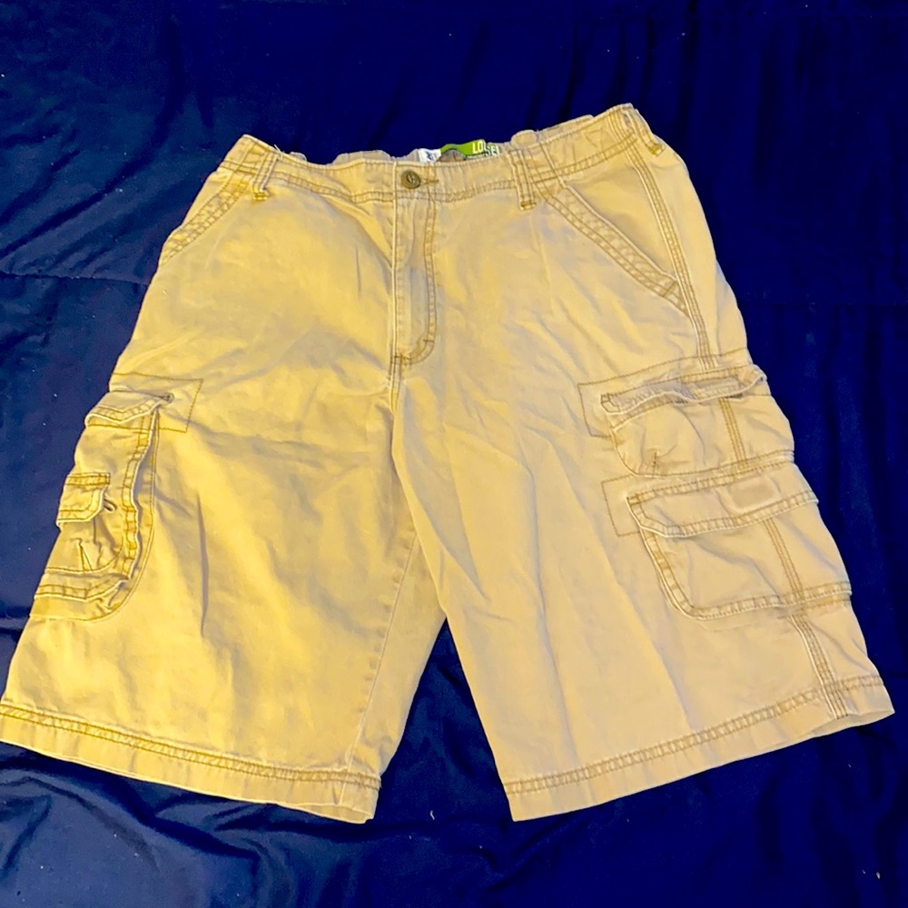 Boys Size 18 Husky Khaki Cargo Shorts